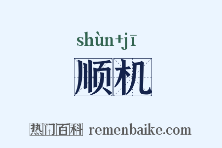 顺机是什么意思的图片